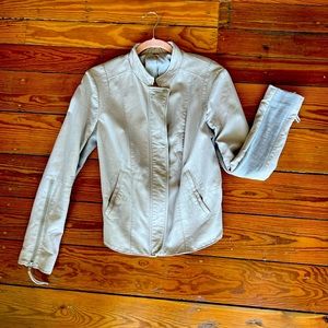 Free People Moto faux leather jacket